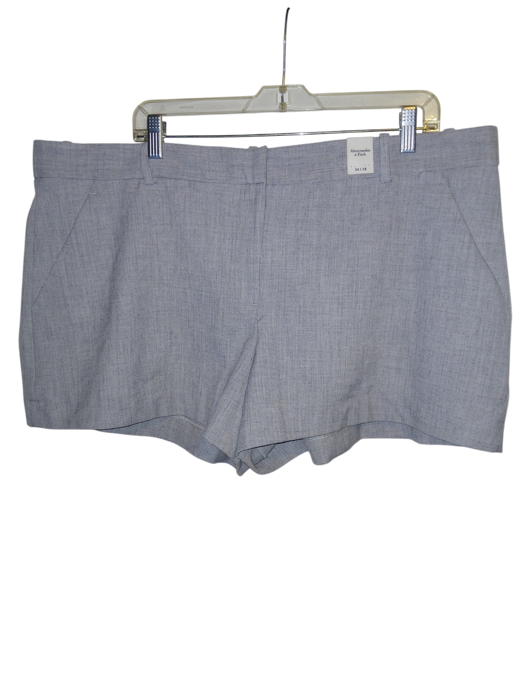 Abercrombie & Fitch Light Gray Tailored Women's  Shorts